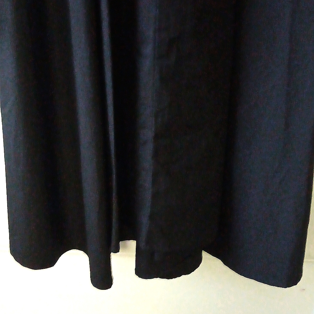 GRACIA. BLACK TEE SHIRT TOP W/ ATTACHED HIGH/LOW TRAIN SIZE M. - Picture 9 of 12
